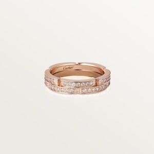 Cartier Maillon Panthere Diamond Wedding Band 18k (Rose Gold) 7.25